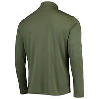 Men's Levelwear Olive New York Mets Delta Pursue Quarter-Zip Jacket