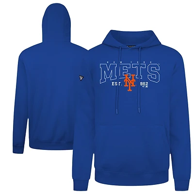 Men's Levelwear Royal New York Mets Accolade Podium Textbook Pullover Hoodie