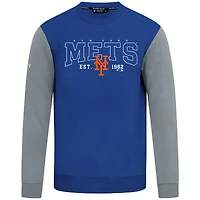 Men's Levelwear Royal New York Mets Accolade Ultimate Textbook Pullover Sweatshirt