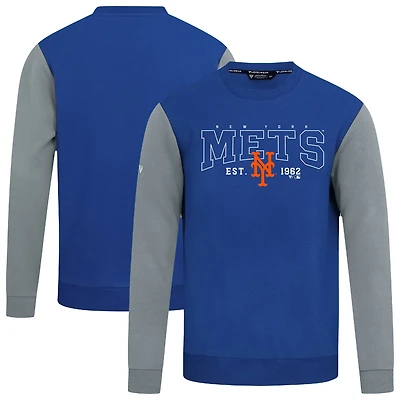 Men's Levelwear Royal New York Mets Accolade Ultimate Textbook Pullover Sweatshirt