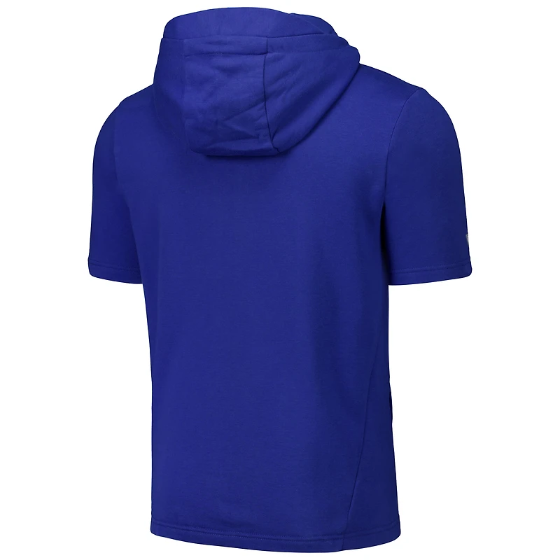 Levelwear Royal New York Mets Recruit Sweat à capuche entièrement zippé manches courtes pour hommes