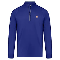 Men's Levelwear Royal New York Mets Theory Insignia 2.0 Quarter-Zip Pullover Top