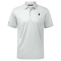 Polo System Insignia 2.0 blanc pour homme de Levelwear avec logo des Mets New York