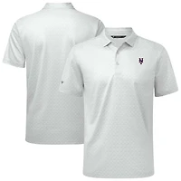 Polo System Insignia 2.0 blanc pour homme de Levelwear avec logo des Mets New York