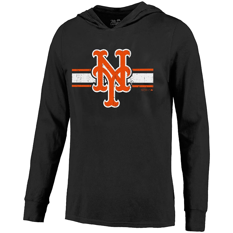 Men's Majestic Threads Juan Soto Black New York Mets Lightweight Name & Number Hoodie