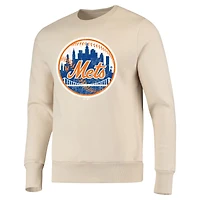 Sweat-shirt en polaire Majestic Threads Oatmeal New York Mets pour hommes