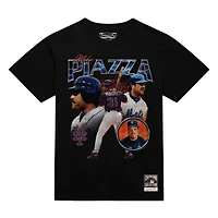 T-shirt noir Mike Piazza pour homme, 25e anniversaire de la série Subway 2000 des Mets New York