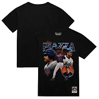 T-shirt noir Mike Piazza pour homme, 25e anniversaire de la série Subway 2000 des Mets New York