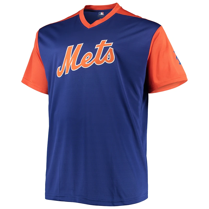 Maillot réplique de joueur Mike Piazza Royal/Orange New York Mets Cooperstown Collection pour homme