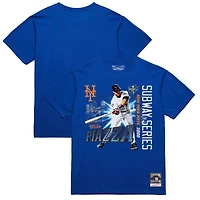 T-shirt Mike Piazza Royal pour homme, 25e anniversaire de la série Subway 2000 des Mets New York