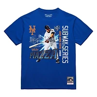 T-shirt Mike Piazza Royal pour homme, 25e anniversaire de la série Subway 2000 des Mets New York
