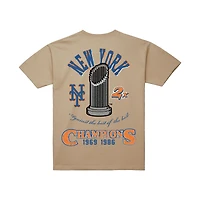 T-shirt Mitchell & Ness crème pour homme, motif Legacy Defined des Mets de New York