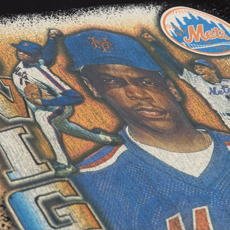 T-shirt Mitchell & Ness Dwight Gooden noir pour homme, icône légendaire des Mets de New York