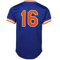 Maillot d'entraînement de frappeur en maille Mitchell & Ness Dwight Gooden Royal New York Mets Cooperstown pour hommes