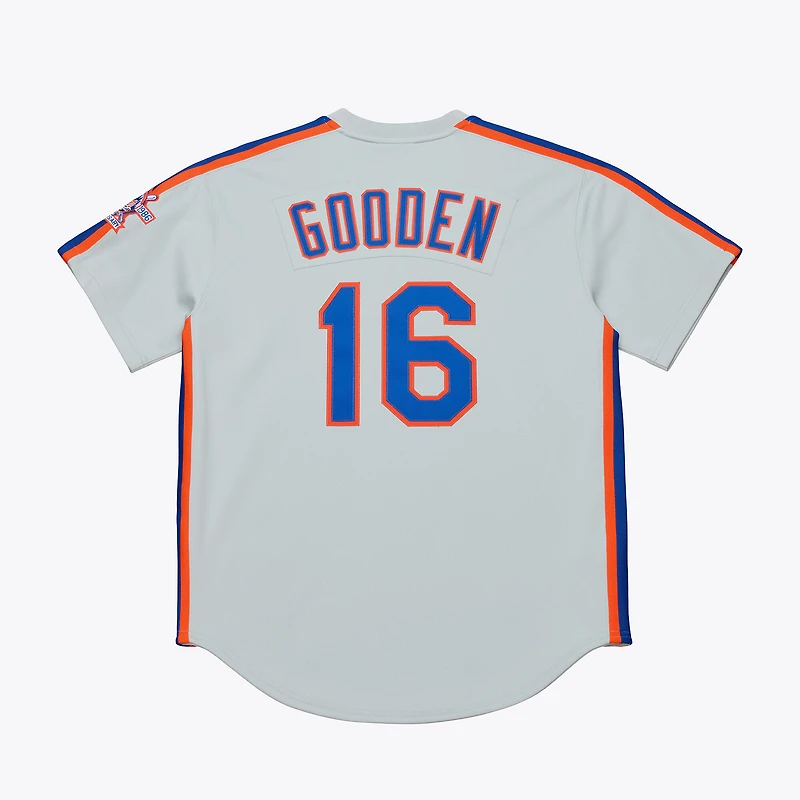 Maillot authentique Mitchell & Ness Dwight Gooden blanc des Mets de New York 1986 pour homme