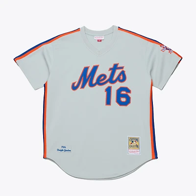 Maillot authentique Mitchell & Ness Dwight Gooden blanc des Mets de New York 1986 pour homme
