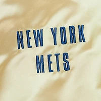 Veste légère en satin entièrement zippée Mitchell & Ness Gold New York Mets OG 2.0 pour hommes