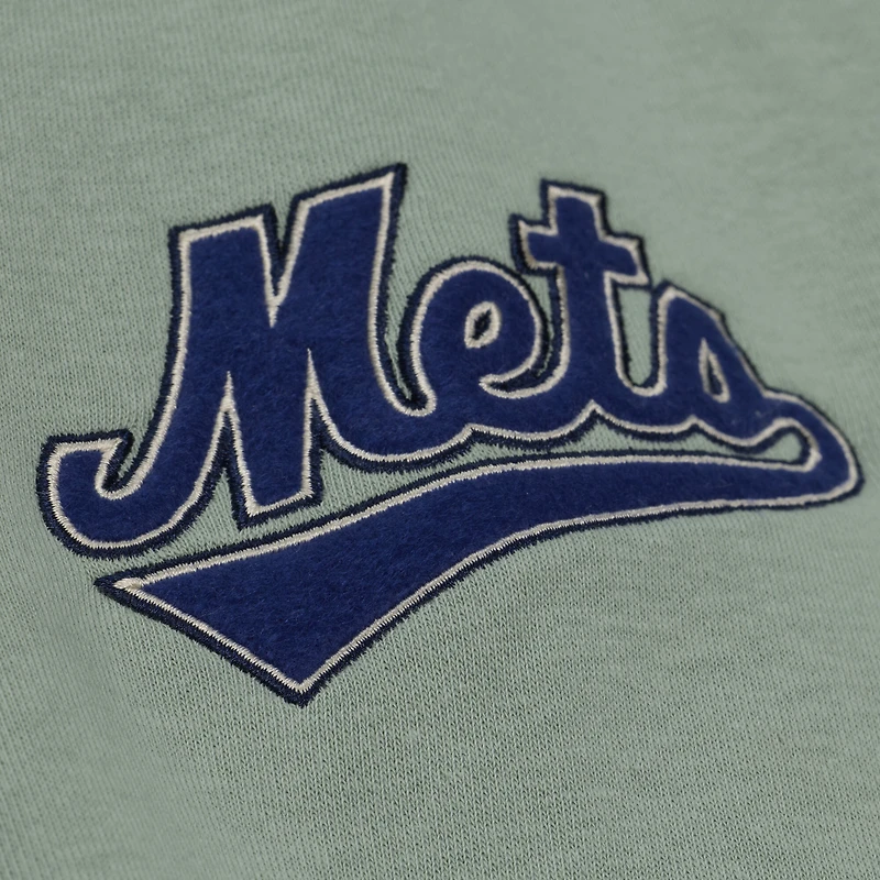 Sweat-shirt polaire Mitchell & Ness vert New York Mets Yacht Rock pour homme