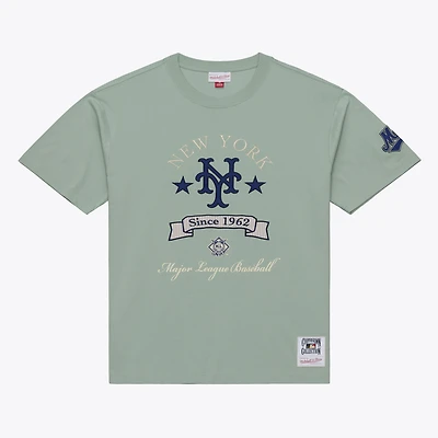T-shirt Mitchell & Ness vert New York Mets Yacht Rock pour homme