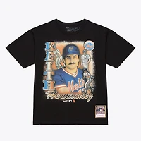 T-shirt Mitchell & Ness Keith Hernandez noir pour homme, icône légendaire des Mets de New York