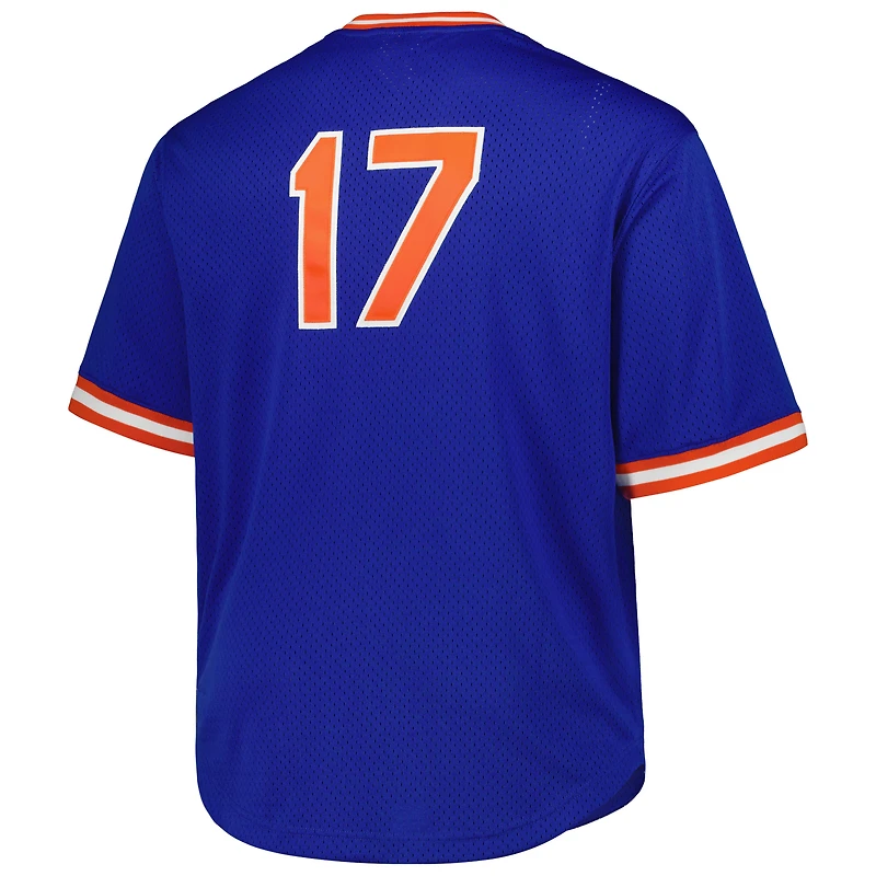 Men's Mitchell & Ness Keith Hernandez Royal New York Mets 1986 Cooperstown Collection Mesh Pullover Jersey