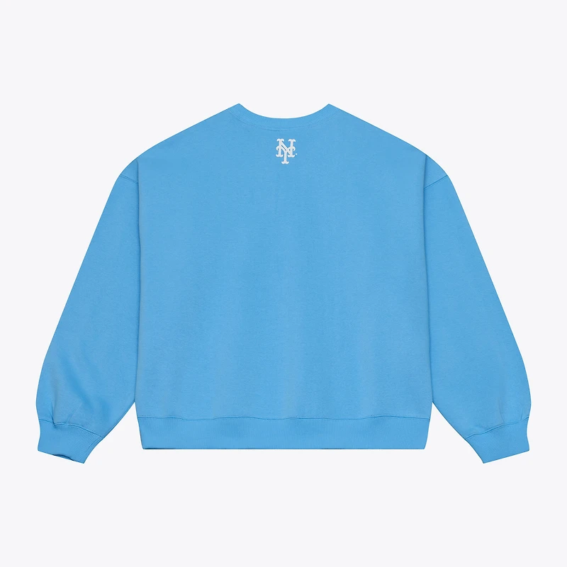 Men's Mitchell & Ness Light Blue New York Mets Insignia Fleece Sweatshirt