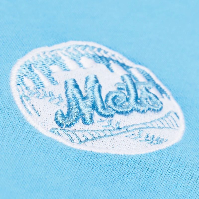 Men's Mitchell & Ness Light Blue New York Mets Insignia Fleece Sweatshirt