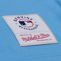 T-shirt premium Mitchell & Ness bleu clair pour homme