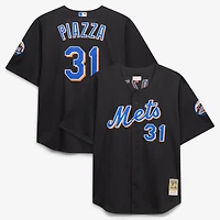 Men's Mitchell & Ness Mike Piazza Royal New York Mets Big Tall Cooperstown Mesh Batting Practice Jersey