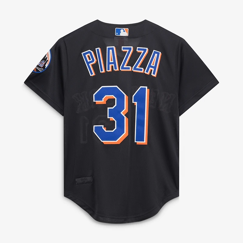 Men's Mitchell & Ness Mike Piazza Black New York Mets Cooperstown Collection 2000 Batting Practice Jersey