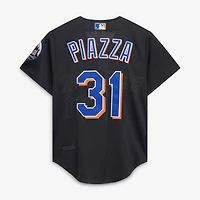 Men's Mitchell & Ness Mike Piazza Black New York Mets Cooperstown Collection 2000 Batting Practice Jersey