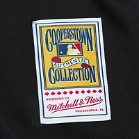 Maillot d'entraînement au bâton 2000 Mitchell & Ness Mike Piazza pour hommes, noir, collection New York Mets Cooperstown