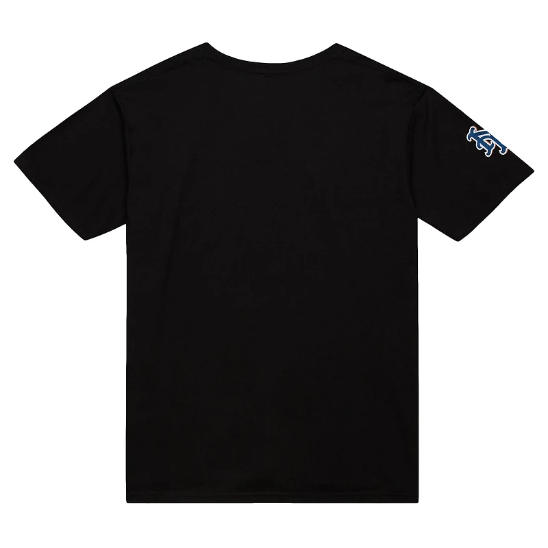 Men's Mitchell & Ness Mike Piazza Black New York Mets Cooperstown Collection Player T-Shirt