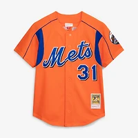 Maillot d'entraînement au bâton Mitchell & Ness Mike Piazza Royal New York Mets Cooperstown Collection pour homme