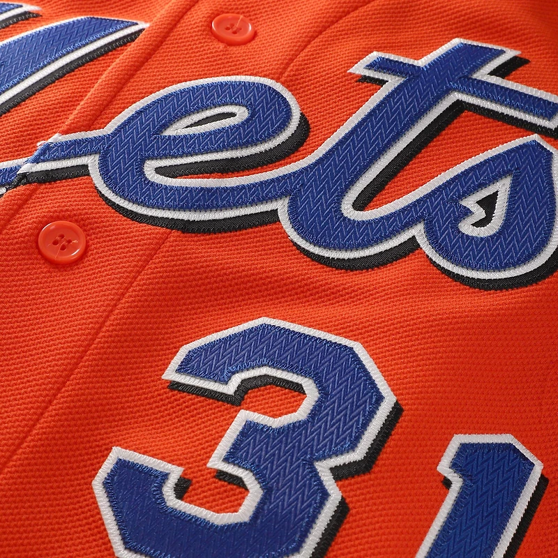 Men's Mitchell & Ness Mike Piazza Royal New York Mets Cooperstown Collection Mesh Batting Practice Button-Up Jersey