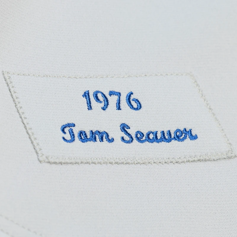 Maillot authentique Mitchell & Ness Tom Seaver gris des Mets de New York 1976 pour homme