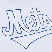 T-shirt Mitchell & Ness blanc pour homme, collection Cooperstown des Mets de New York, couleur arctique