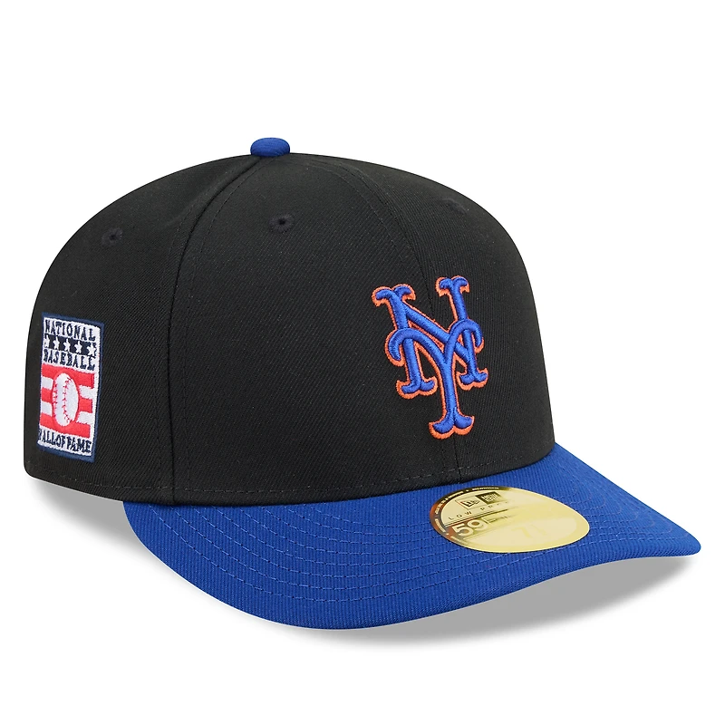 Men's New Era Black/Royal York Mets 2026 Baseball Hall of Fame 59FIFTY Low Profile Fitted Hat