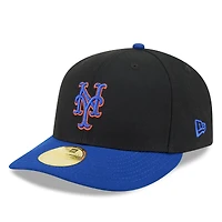 Men's New Era Black/Royal York Mets 2026 Baseball Hall of Fame 59FIFTY Low Profile Fitted Hat