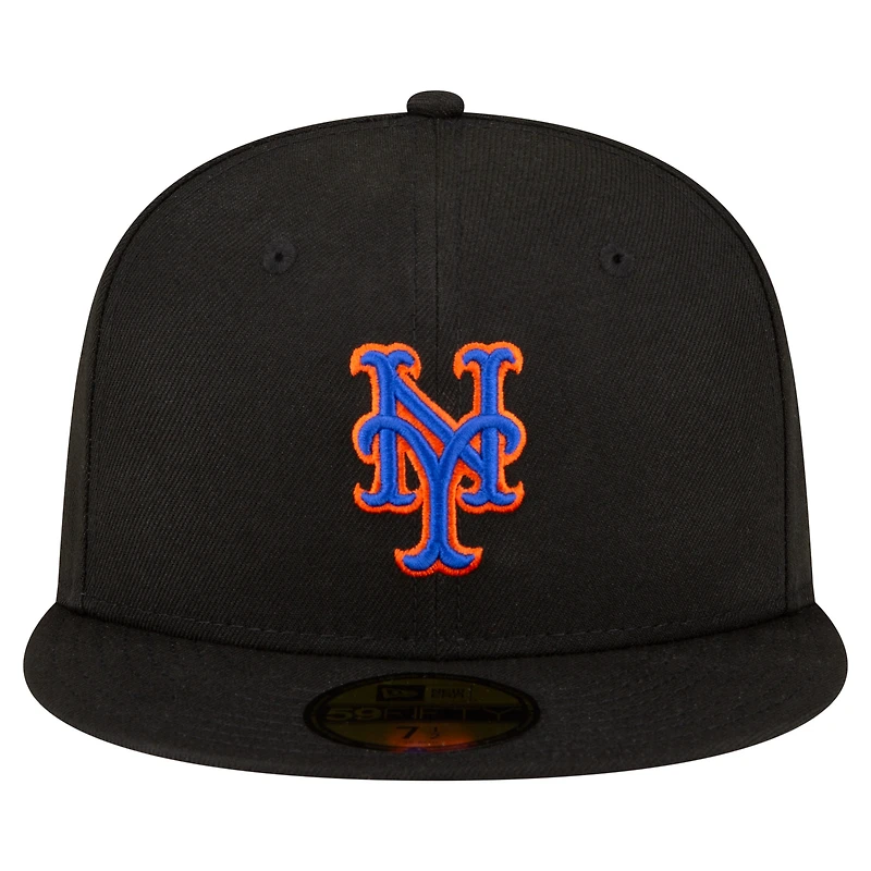 Casquette ajustée New Era noire York Mets 2025 MLB Little League Classic 59FIFTY pour homme