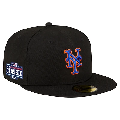 Casquette ajustée New Era noire York Mets 2025 MLB Little League Classic 59FIFTY pour homme