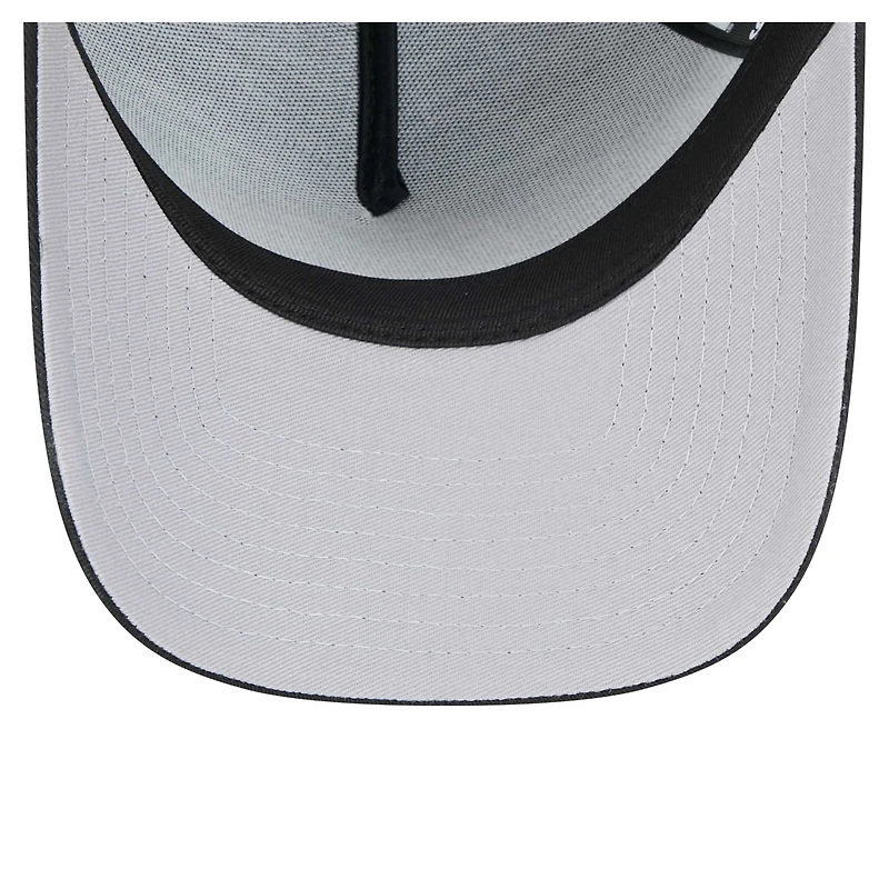 Casquette ajustable New Era 9FORTY A-Frame noire des New York Mets pour homme