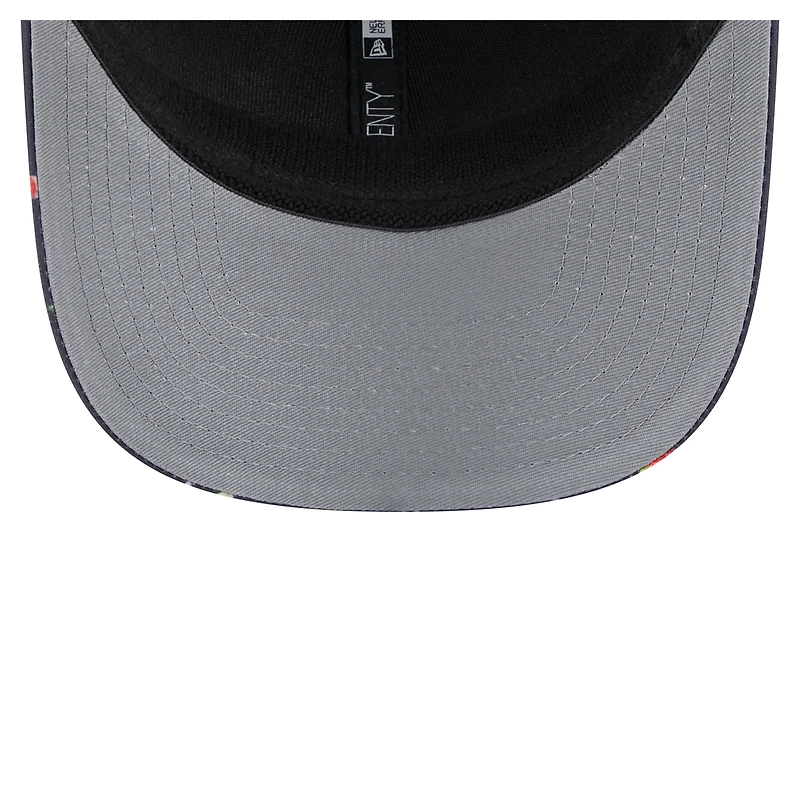 Men's New Era Black New York Mets Adventure Drinks Pattern 9SEVENTY Stretch-Snap Hat
