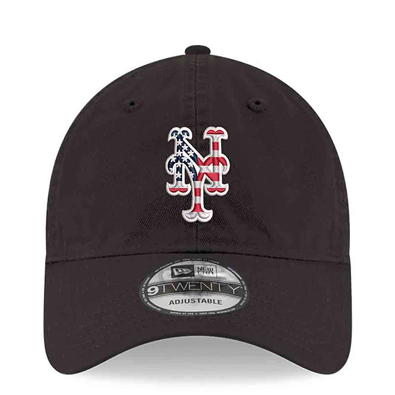 Men's New Era Black New York Mets America 250 9TWENTY Adjustable Hat