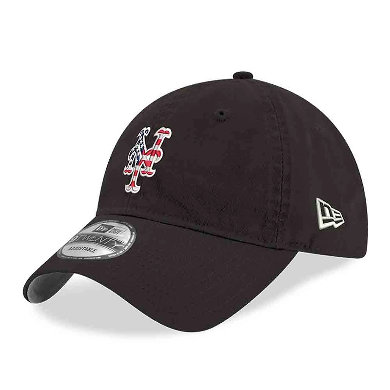 Casquette ajustable New Era noire pour homme New York Mets America 250 9TWENTY