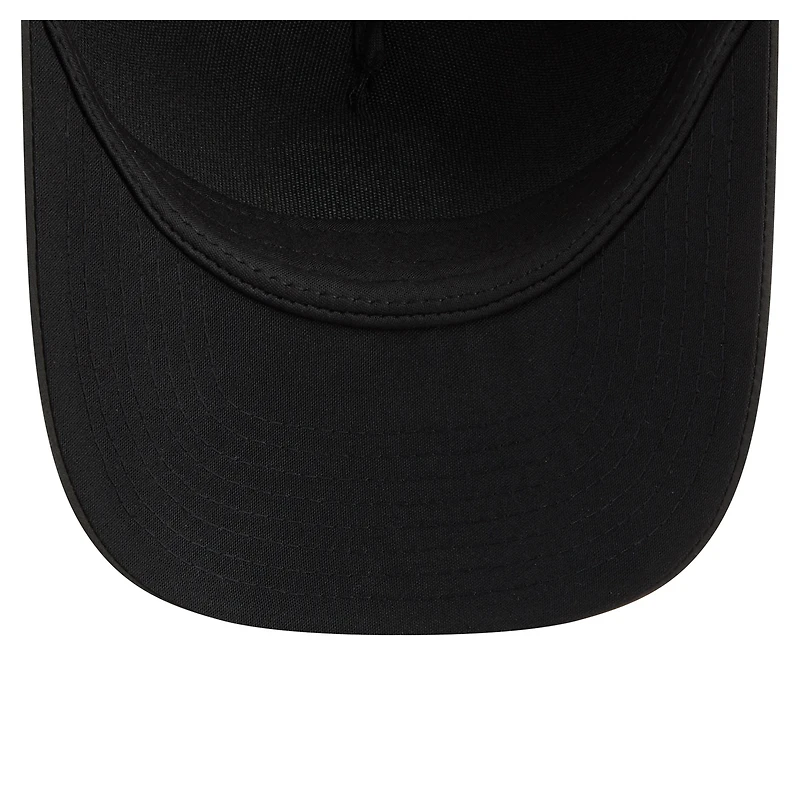 Men's New Era Black New York Mets Badged M-Crown A-Frame 9FORTY Trucker Adjustable Hat