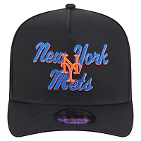 Casquette snapback New Era noire à point de chaînette 9FIFTY pour homme des Mets de New York