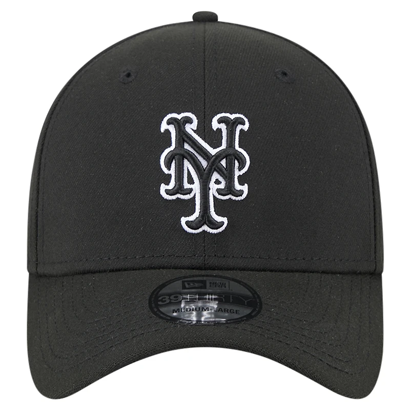 Men's New Era Black York Mets City Connect 39THIRTY Flex Hat