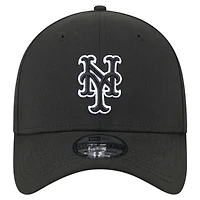 Men's New Era Black York Mets City Connect 39THIRTY Flex Hat