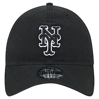 Casquette ajustable New Era City Connect 9TWENTY noire pour homme des Mets de New York